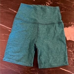 Beyond Yoga Turquoise Spacedye Biker Shorts